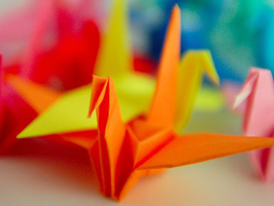 Ptaszki origami. Obrazek wyróżniający artykuł